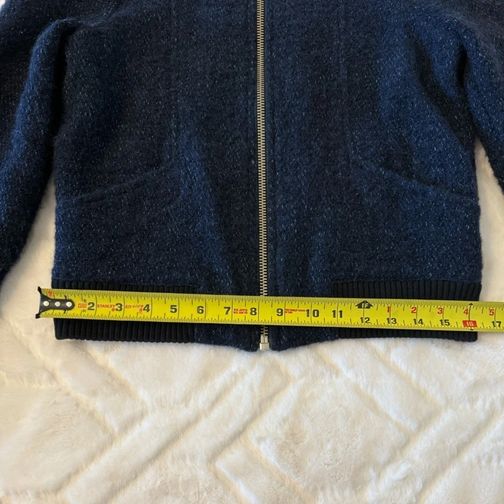 Levis Made & Crafted Jacket Womens XS Blue Wool Alpaca - Picture 5 of 16